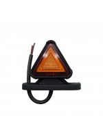 Габаритный фонарь треугольный LED 12-24v Красно-желтый 5см