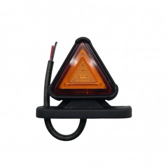 Габаритный фонарь треугольный LED 12-24v Красно-желтый 5см