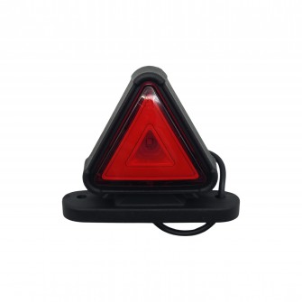 Габаритный фонарь треугольный LED 12-24v Красно-желтый Неон 8,5см
