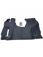 Килимок 3Д Еко-шкіра MERCEDES ACTROS MP4 чорний-синя строчка