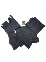 Килимок 3Д Еко-шкіра DAF XF105 Manual Чорний-синя строчка