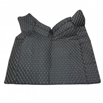 Килимок 3Д Еко-шкіра VOLVO FH 2002 -2008 чорний-бежева строчка