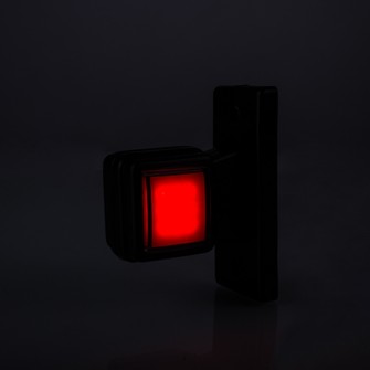 Габаритный фонарь (Рожок) LED 12-24V красно-белый Неон 7 см (LD 3116)