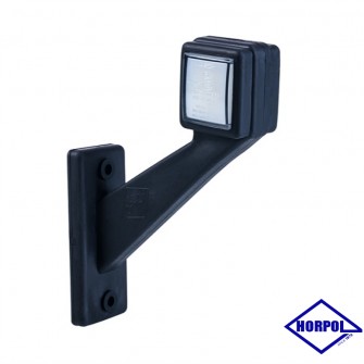Габаритный фонарь (Рожок) LED 12-24V красно-белый Неон 11 см LH (LD 3117L)