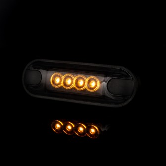 Габаритный фонарь "Slim" 4LED 12-24v Желтый