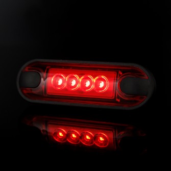 Габаритный фонарь "Slim" 4LED 12-24v Красный LD3212