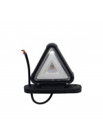 Габаритный фонарь треугольный LED 12-24v Красно-белый Неон 8,5см