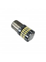 Лампочка автомобільна 54 LED BA15s (P21W) 12-24V біла