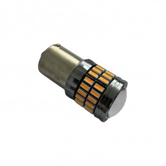 Лампочка автомобільна 54 LED BA15s (P21W) 12-24V жовта