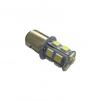 Лампочка автомобільна LED 13 SMD R5W 5W BA15s 12-24V біла