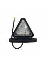 Габаритный фонарь треугольный LED 12-24v Красно-белый 8,5см