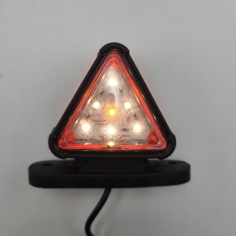 Габаритный фонарь треугольный LED 12-24v Красно-желтый 8,5см