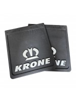 Комплект бризговиків на задні односхилі колеса «KRONE», тиснені, чорні, 1-й сорт (400×450)