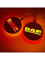 Габаритный фонарь диодный на зеркала "серьга" DAF красно-желтый LED