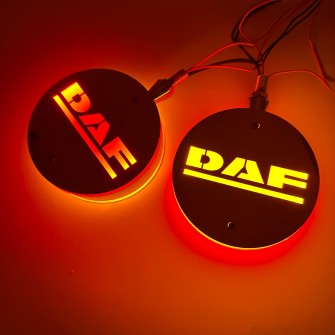 Габаритий ліхтар діодний на дзеркала "серьга" DAF червоно-жовтий LED