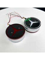 Габаритий ліхтар діодний на дзеркала "серьга" Mercedes червоно-білий LED