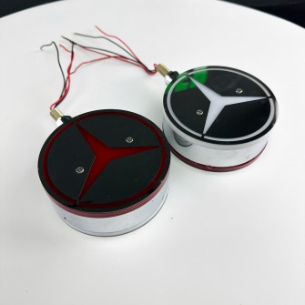 Габаритий ліхтар діодний на дзеркала "серьга" Mercedes червоно-білий LED