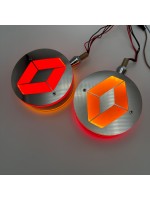 Габаритий ліхтар діодний на дзеркала "серьга" REN червоно-жовтий LED