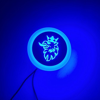 Фонарик-эмблема SCANIA неоновый маленький 24v синий