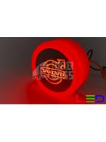 Ліхтарик емблема VOLVO неоновий маленький 24v Червоний