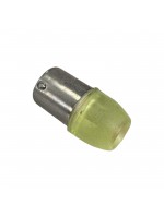 Лампочка автомобільна LED BA15s (P21W) 12-24V жовта