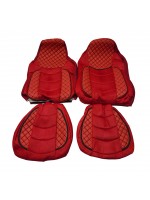 Чехлы на сиденье MAN TGX 2007-2014 красные