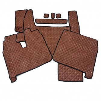 Коврик Эко-кожа MAN TGX 400-440 2 ящика Коричневый