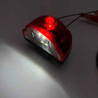 Ліхтар підсвічування номера з габаритом LED 12-24V Червоний WAS