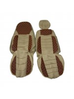 Чехлы на сиденье Scania R-G с подголовником коричневые