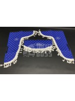 Шторки эко-кожа "FORD" Синие PREMIUM