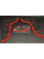 Шторки эко-кожа "FORD" Черные PREMIUM