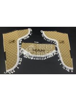 Шторки эко-кожа "MAN" Бежевые PREMIUM