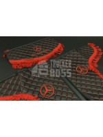 Шторки еко-шкіра "Mercedes" Чорні PREMIUM