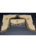 Шторки еко-шкіра "Mercedes" Бежеві PREMIUM