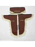 Шторки еко-шкіра "VOLVO" Коричневі PREMIUM
