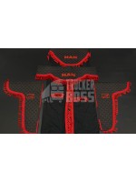 Комплект штор эко-кожа "MAN" Черный PREMIUM
