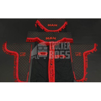 Комплект штор еко-шкіра "MAN" Чорний PREMIUM