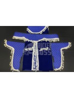 Комплект штор еко-шкіра Сині PREMIUM