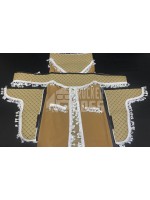 Комплект штор эко-кожа Бежевые PREMIUM