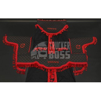 Комплект штор еко-шкіра "VOLVO" Чорний PREMIUM