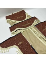 Комплект штор эко-кожа "VOLVO" Коричневый PREMIUM