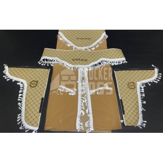 Комплект штор еко-шкіра "VOLVO" Бежевий PREMIUM