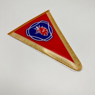 Наклейка треугольный вымпел SCANIA красный