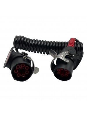 Кабель спіральний ABS/EBS 7-контактний 24V PU 4,5 м ALSA